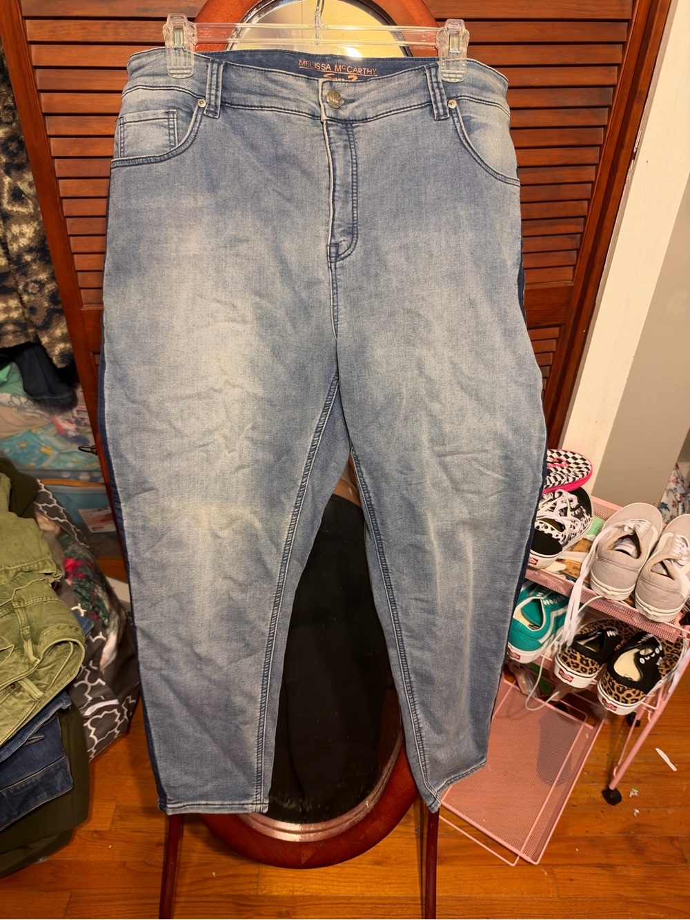 Melissa McCarthy Seven7 Light Blue Ankle Crop Jeans